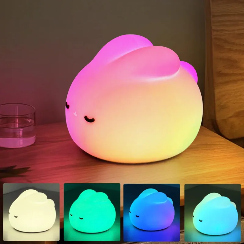 Night Light Baby, Nursing Light Rabbit, Touch LED Lamp Dimmable and Timer