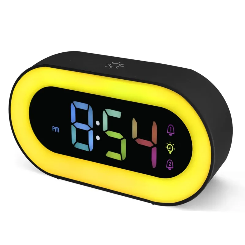 Kids Alarm Clock Digital with Night Light 18 Ringtones