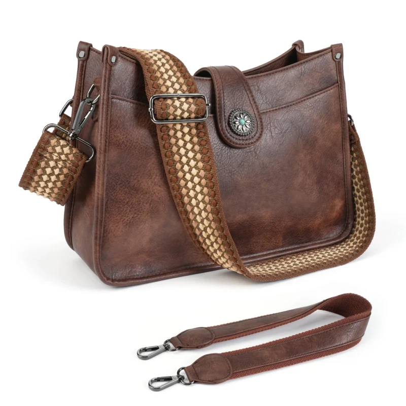 Shoulder Bag, Handbag Medium, Crossbody Bag with Wide Strap, Hobo Bag
