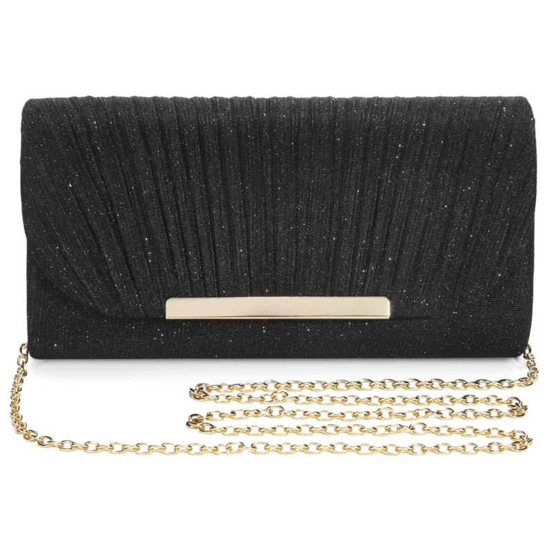 Evening Bag, Fashionable Handbag, Elegant Wedding Clutch, Envelope Chain Bag