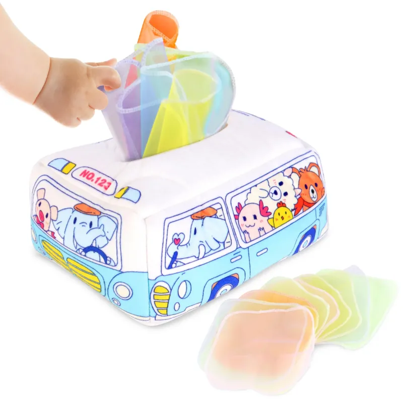 Fabric box early learning toys - Educational activities Learning toys Sensory baby toys