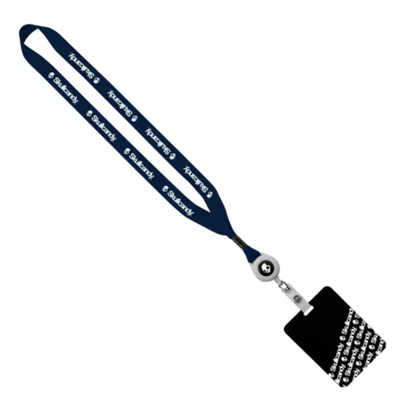 SnugZ Navy 3/4" Retractable Lanyard with White Badge Reel and 3" x 4" ID Badge