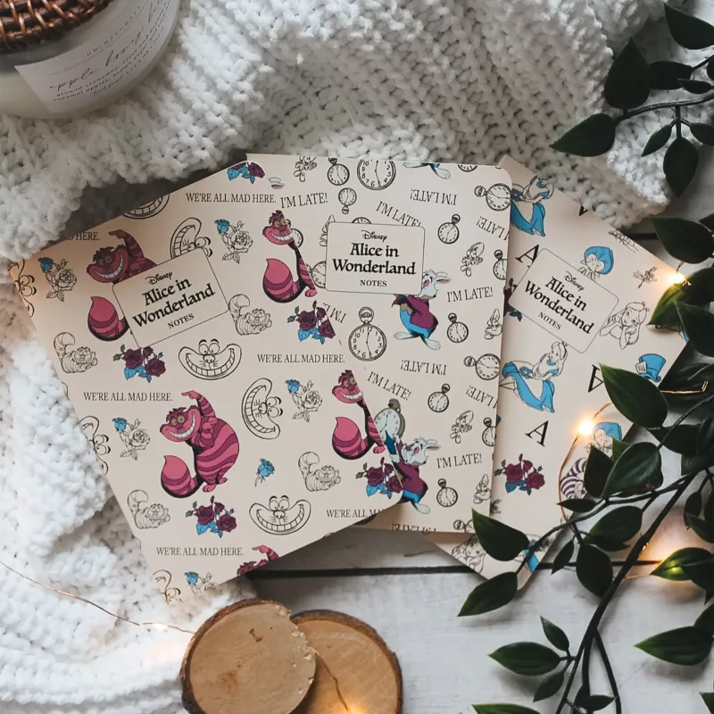 Produktbild Alice im Wunderland - Notizbücher 3er Set